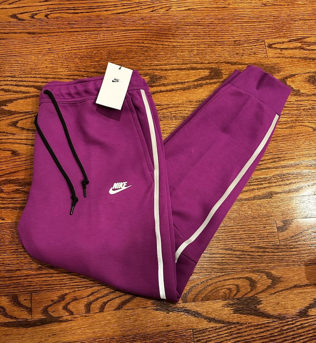 Nike Tech Fleece Reflective Joggers Mens XL Bold Berry Purple Slim