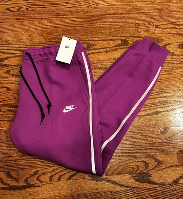 Nike Tech Fleece Reflective Joggers Mens XL Bold Berry Purple Slim