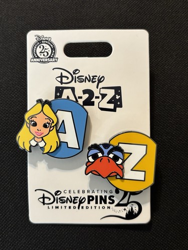DISNEY WDW CELEBRATIONS PINS 25 JAHRE EVENT A-2-Z ALICE & ZAZU PINS LE 1275