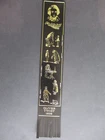 Leather BOOKMARK Charles Dickens Oliver Twist 1838 Book Characters Black Unused
