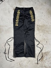 Vintage Y2K Roberto Cavalli Class Baggy Embroidery Pants Cotton Viscose