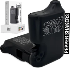 Portable Pepper Shaker Black Travel Spice Dispenser Refillable Mini SeasoningJar