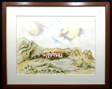 Original Irish Art Watercolour Painting of a Cottage