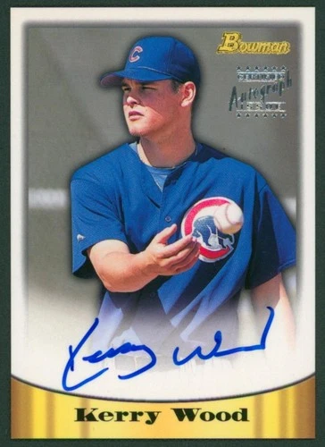 1998 Bowman Certified Silver Autographs KERRY WOOD #6 Auto Rare Chicago Cubs SP