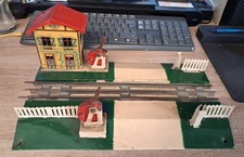 JEP SPUR "O" ELEKTRISCHER BAHNÜBERGANG REF 6363 BLECH 1952 RESTAURIERUNGSBEDÜRFTIG