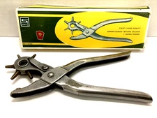 STAHL REVOLVING 6 HEAD LEATHER PUNCH PLIERS MADE IN GERMANY