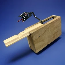 Vintage Trick Snake Box Handcrafted Wood Pop Out Snake Made In Germany Gag Gift