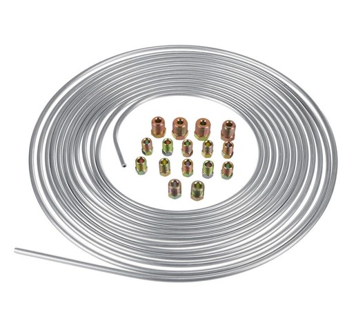 1Pc Brake Line Tubing Kit Galvanized Steel 25 Ft. Roll Coil 3/16"OD 16 Fittings - Picture 12 of 12
