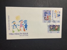 Nuova Zelanda 1986 FDC 1° giorno copertina per gli USA francobolli sanitari