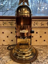 ELEKTRA Verticale MINI Italian Espresso Machine BRASS COPPER