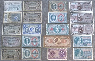 Lot (20) MPC Notes Series 611 641 661 692 Military Payment Certificates $1 $5 10