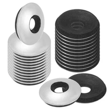 60-Pack Bonded Sealing Rubber Washers, #12 x 5/8" OD Neoprene Washer Gasket