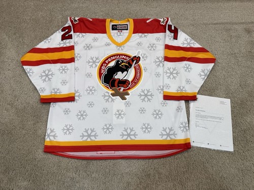 Wilkes Barre Scranton WBS Penguins AHL Game Worn CCM Festivus Trikot Tinordi