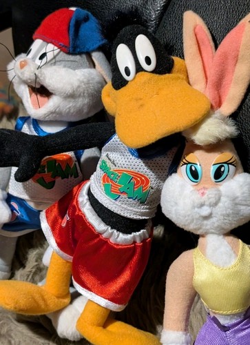 1996 Space Jam Plush Set Bugs Bunny Daffy Duck Lola Bunny WB VINTGE TAGS (SET 3) - Picture 11 of 12