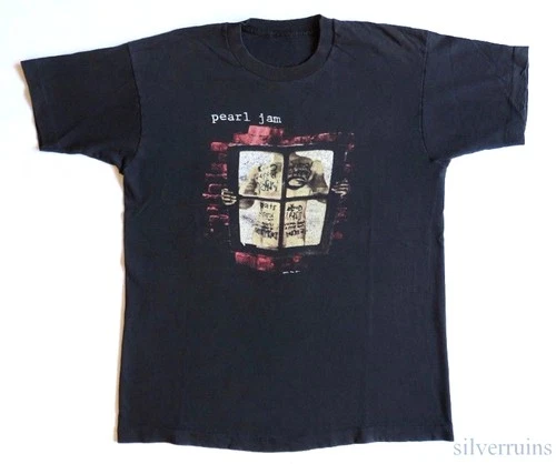 Pearl Jam Vintage T Shirt Concert Tour Window Pane 90's 1990s vintage concert t-shirt, vintage, single stitch, B+ condition