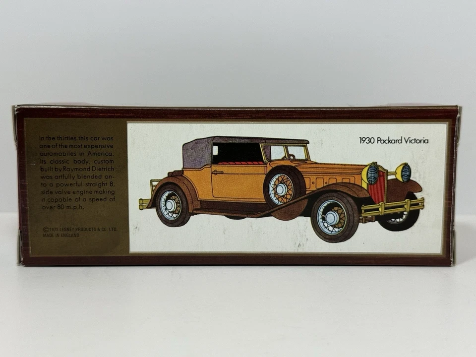 New Boxed Vintage Matchbox V-15 1930 Packard Victoria Model Car Of Yesteryear - Image 4 of 4