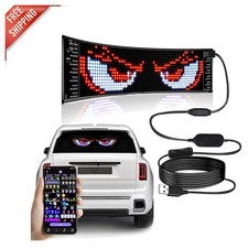 Devil Eyes LED Sign for Cars - DIY Patterns and Animation Control via APP