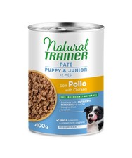 Natural Trainer Medium Maxi Cibo Umido per Cani Puppy/Junior Paté con Pollo 12 x