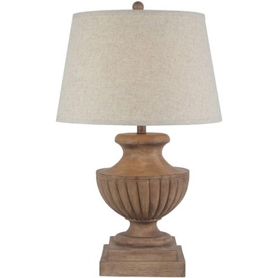 Braune Marmor Tischlampe mit Kanten Leinenschirm 67X45X45cm aus unseren Tischlampen