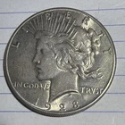 1928 Peace Silver Dollar Coin AU/BU Key Date 0692