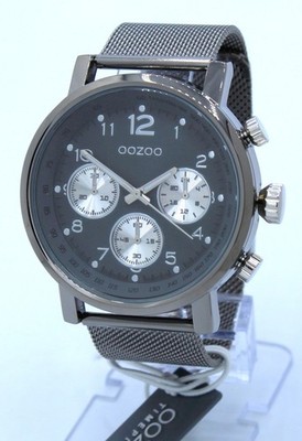 SALE Oozoo Design Herrenuhr Ø48mm titangrau C10061mt