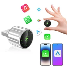 Super Mini 2-in-1 Wireless CarPlay Android Auto Adapter 5G WIFI Fast Connection
