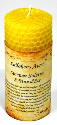 4" Sommersonnenwende Altar Lailokens Awen Kerze - Bild 1 von 1