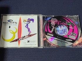 Samsung Saturn Sega Nights Into Dreams Retro Game Box Set Korea Version Console
