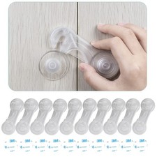 Child Safety Cabinet Locks 10 Pack - Baby Proofing Latches Lock for Drawers...