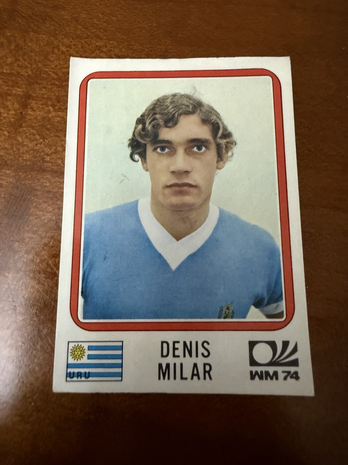 Panini figurina München 74 Coppa del Mondo 1974 Denis Milar Uruguay n 231 wm74
