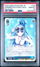 WEISS SCHWARZ JAPANESE KADOKAWA SNEAKER BUNKO VOL.2 SUMMER VACATION, AQUA PSA 10