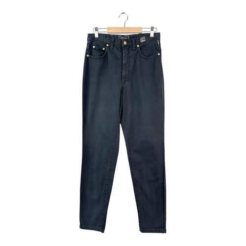PANTALONE UOMO VERSACE JEAN COUTURE VINTAGE ANNI 90 GRIGIO SCURO TAGLIA 33 47