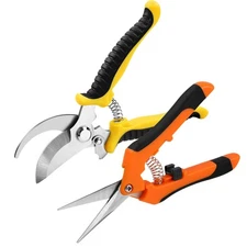 2 Pcs Professional Pruning Shears Garden Trimmers for Flowers Shaping Plants