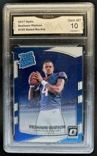 2017 Panini Donruss Optic Deshaun Watson RC Rated Rookie #195 Texans GMA 10