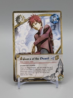 Gaara of the desert 1357 1st Edition Foil Text Naruto Bandai CCG 2008 TP4