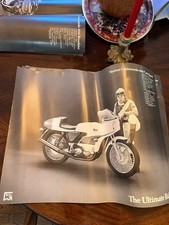 LOT D'AFFICHES NORTON COMMANDO années 70 850 roadster + café racer 22x17 THE ULTIMATE RIDE