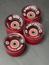 DOGTOWN K-9 wheels 84a 59mm cherry red rare used with Bones Reds bearings