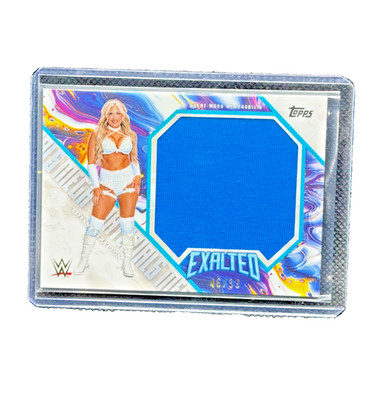 2025 TOPPS EXALTED WWE TIFFANY STRATTON MEGA MATERIALS AQUA # /99