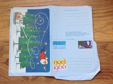 GB 1966  Air Mail Air Letter Father Christmas .  Free UK Postage