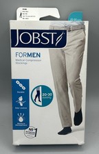 Jobst for Men 20-30 Firm Compression Thigh High Black Mens Size M Med Tired Legs
