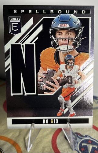 2025 Elite Bo Nix SP Spellbound "N" Insert Broncos - Picture 2 of 3