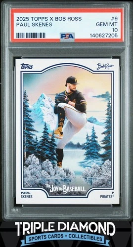 2025 Topps X Bob Ross The Joy Of Baseball #9 Paul Skenes PSA 10 Gem MT U514
