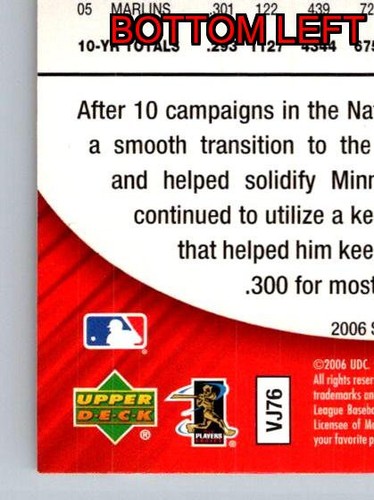 Luis Castillo Twins Second Base SP Authentic Baseball Card 59 - Picture 10 of 12