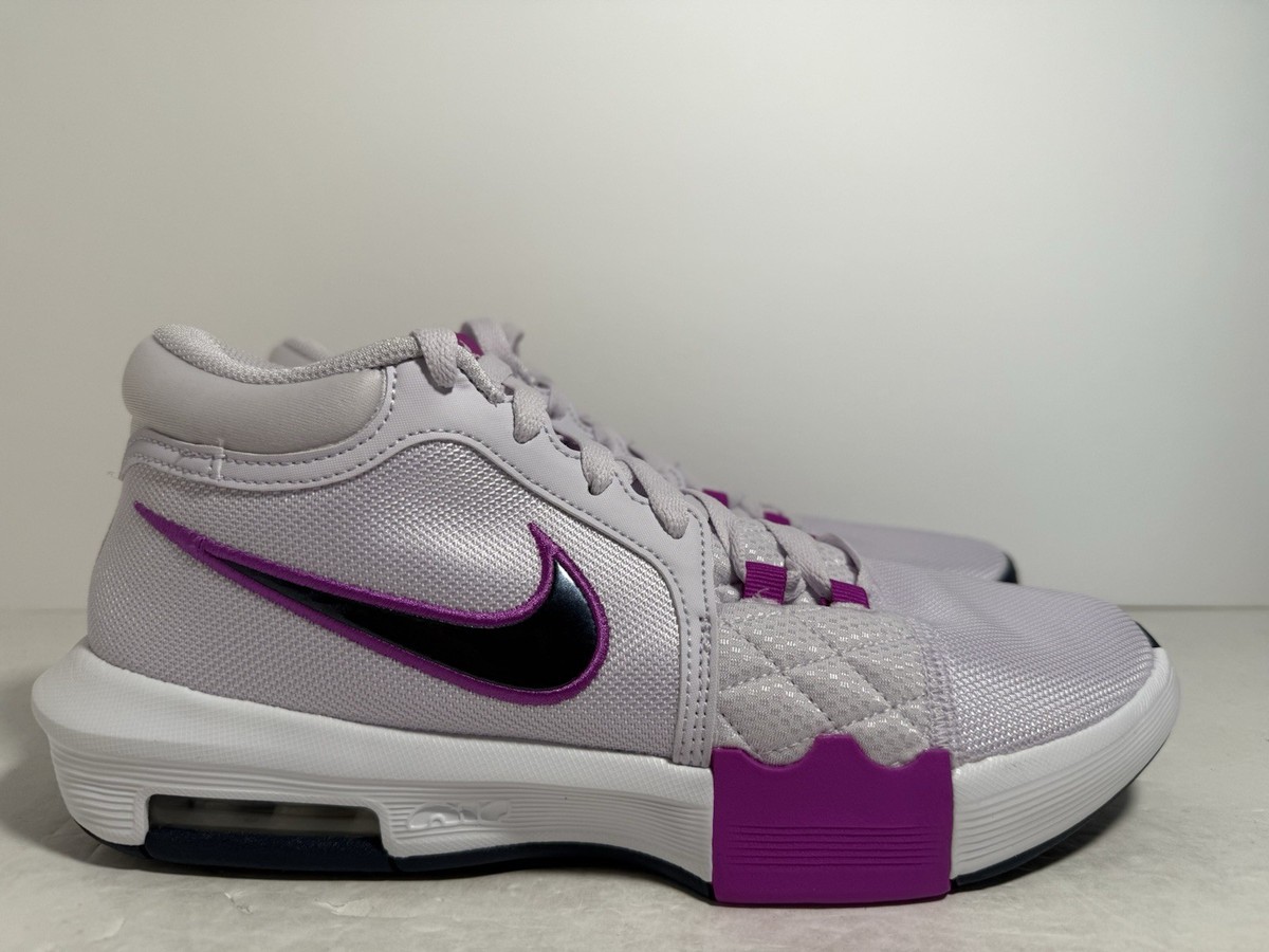 Nike LeBron Witness 8 Sneakers CD4 Barely Grape HQ2139-500 Men's