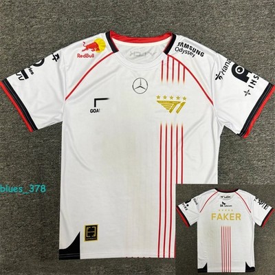 2025 LCK Team T1 Uniform Jersey S14 Faker T-shirt World