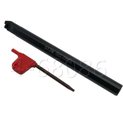 S12M-SCLCR06 + CCMT060204 Inserto de carburo 12x150mm Torno Torneado Barra de mandrinado Herramienta - Imagen 2 de 6