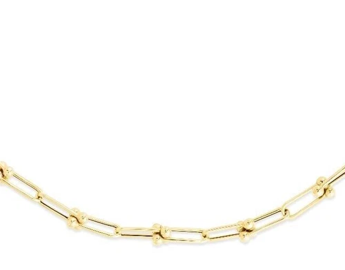 14K Gelbgold Oval JAX Glieder Perlen Kabel Kette Armband 7,5" 4,5 Gramm 6 mm - Bild 1 von 1