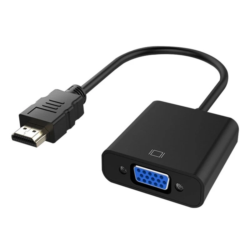 1080P HDMI Male to VGA Female Video Cable Cord Converter Adapter For PC Monitor - Image 3 of 4