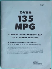 Vintage 1980 Gas to Hybrid Eelectric Car Auto Conversion Manual Southfield MI