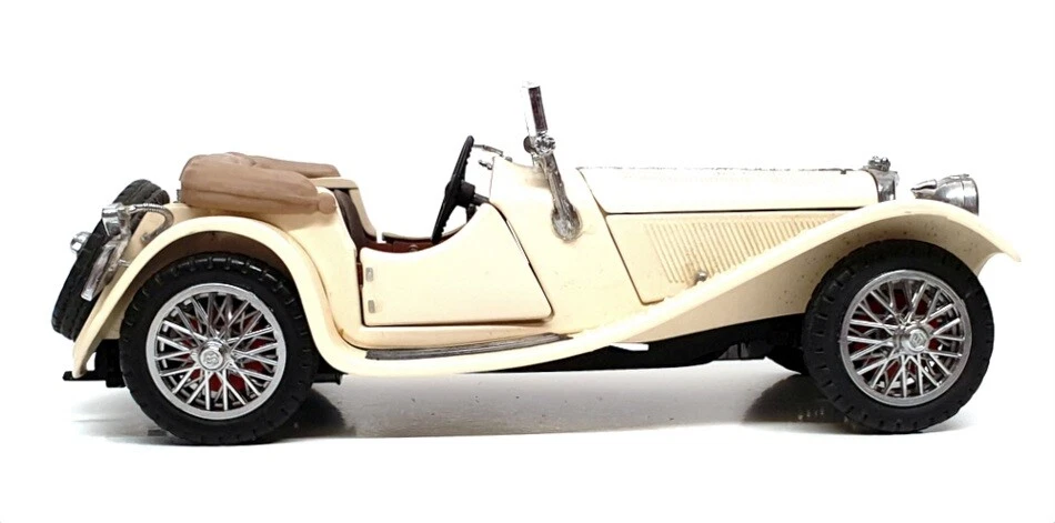 Franklin Mint 1/24 Scale 13922K - 1938 Jaguar SS-100 - Cream - Image 3 of 4
